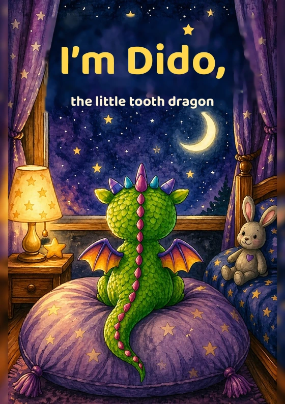 Book cover: I'm Dido, the little tooth dragon · English