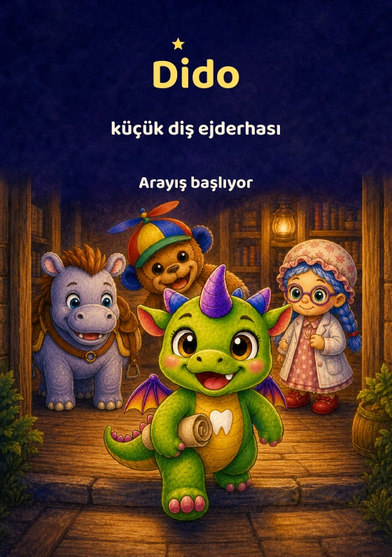 Kitap kapağı: Dido, küçük diş ejderhası · Türkçe